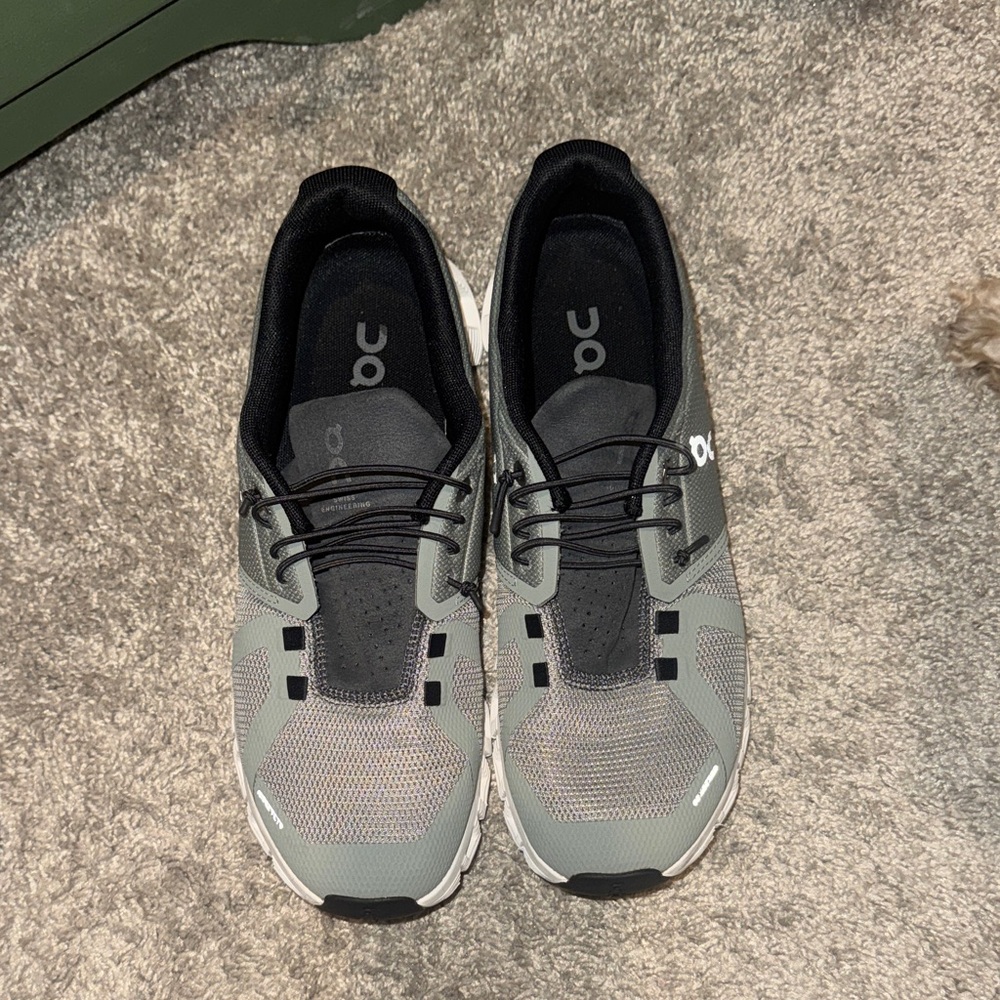 On Running Charcoal and Black Athletic Shoes